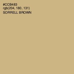 #CCB483 - Sorrell Brown Color Image